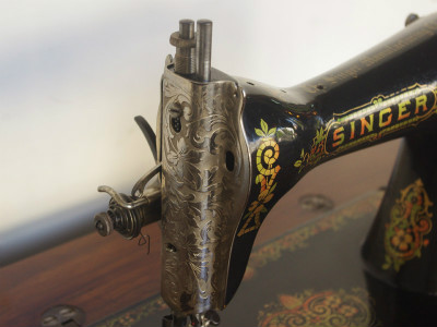 SINGER 15 シンガー製 豪華テーブル 家庭用足踏みミシン