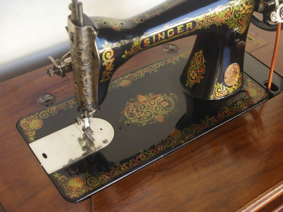 SINGER 15 シンガー製 豪華テーブル 家庭用足踏みミシン