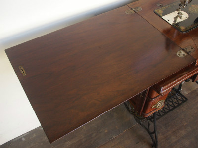 SINGER 15 シンガー製 豪華テーブル 家庭用足踏みミシン