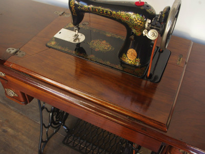 SINGER 15 シンガー製 豪華テーブル 家庭用足踏みミシン