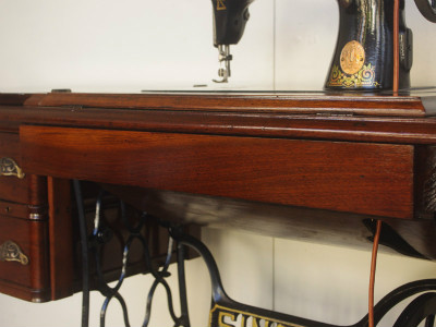 SINGER 15 シンガー製 豪華テーブル 家庭用足踏みミシン