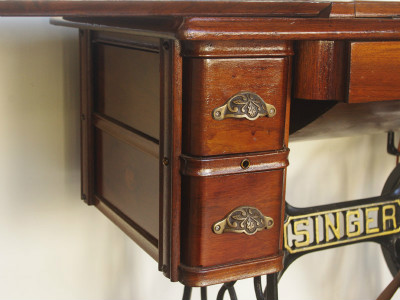 SINGER 15 シンガー製 豪華テーブル 家庭用足踏みミシン