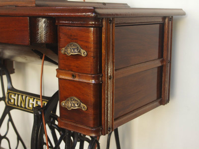 SINGER 15 シンガー製 豪華テーブル 家庭用足踏みミシン