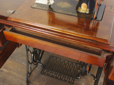 SINGER 15 シンガー製 豪華テーブル 家庭用足踏みミシン