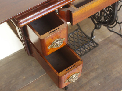 SINGER 15 シンガー製 豪華テーブル 家庭用足踏みミシン