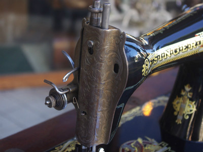 SINGER 15K シンガー製 2段引き出しの足踏みミシン