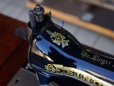 SINGER 15K シンガー製 2段引き出しの足踏みミシン