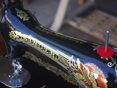 SINGER 15K シンガー製 2段引き出しの足踏みミシン