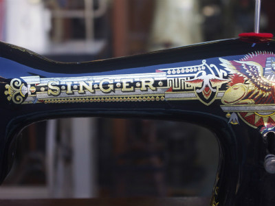 SINGER 15K シンガー製 2段引き出しの足踏みミシン