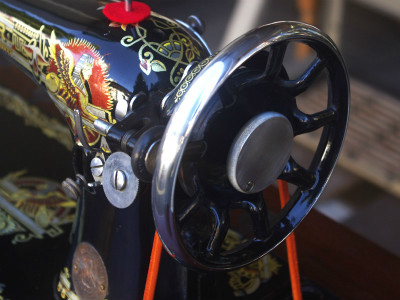 SINGER 15K シンガー製 2段引き出しの足踏みミシン