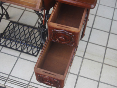 SINGER 15K シンガー製 2段引き出しの足踏みミシン