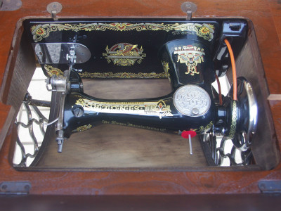 SINGER 15K シンガー製 2段引き出しの足踏みミシン