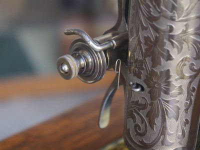 SINGER 15K シンガー製 オーク仕様 2段引き出しの足踏みミシン