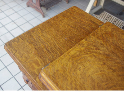 SINGER 15K シンガー製 オーク仕様 2段引き出しの足踏みミシン