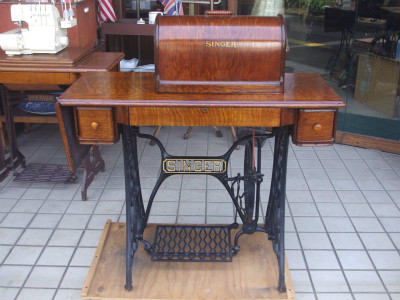 幻級！？ SINGER 128K シンガー製 足踏み・手回し兼用ミシン 超希少個体