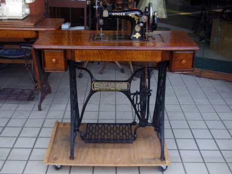 幻級！？ SINGER 128K シンガー製 足踏み・手回し兼用ミシン 超希少個体