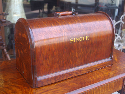 幻級！？ SINGER 128K シンガー製 足踏み・手回し兼用ミシン 超希少個体