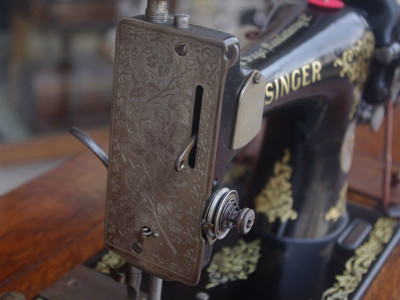 幻級！？ SINGER 128K シンガー製 足踏み・手回し兼用ミシン 超希少個体