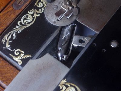 幻級！？ SINGER 128K シンガー製 足踏み・手回し兼用ミシン 超希少個体