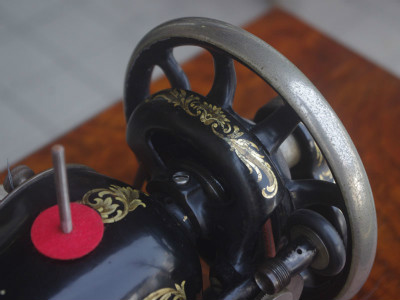 幻級！？ SINGER 128K シンガー製 足踏み・手回し兼用ミシン 超希少個体