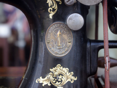 幻級！？ SINGER 128K シンガー製 足踏み・手回し兼用ミシン 超希少個体