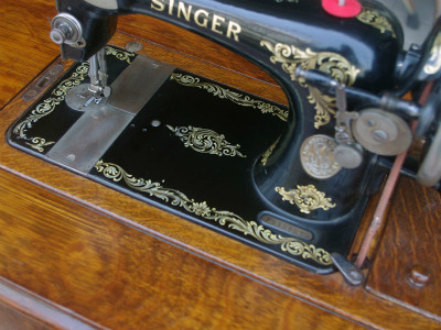 幻級！？ SINGER 128K シンガー製 足踏み・手回し兼用ミシン 超希少個体