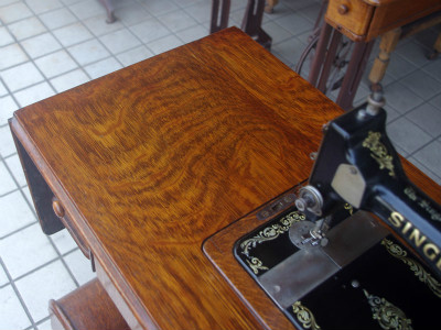 幻級！？ SINGER 128K シンガー製 足踏み・手回し兼用ミシン 超希少個体