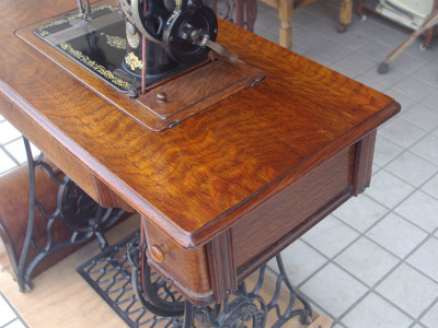 幻級！？ SINGER 128K シンガー製 足踏み・手回し兼用ミシン 超希少個体