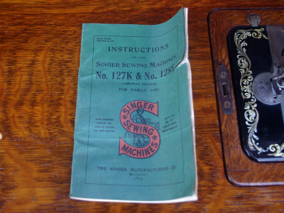 幻級！？ SINGER 128K シンガー製 足踏み・手回し兼用ミシン 超希少個体