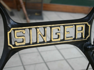 幻級！？ SINGER 128K シンガー製 足踏み・手回し兼用ミシン 超希少個体