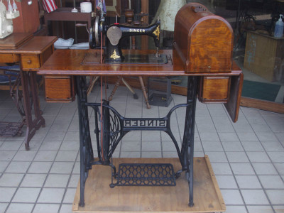 幻級！？ SINGER 128K シンガー製 足踏み・手回し兼用ミシン 超希少個体