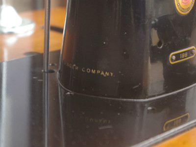 SINGER 188 シンガー製 職業用足踏みミシン 糸立て付