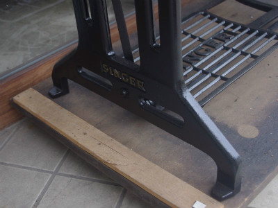 SINGER 188 シンガー製 職業用足踏みミシン 糸立て付