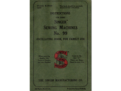 SINGER 99K シンガー製 コンパクト 足踏みミシン